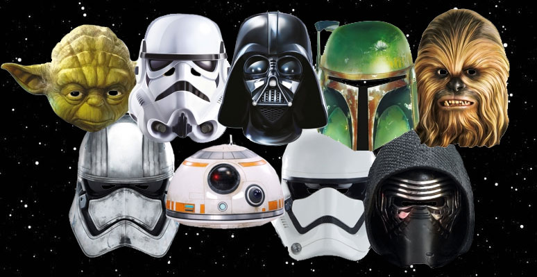 Star Wars Party Masks from Jedi-Robe.com